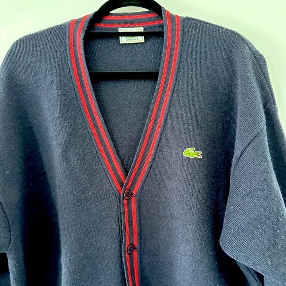 Lacoste Tricot Cardigan Men’s Size 7 - Picture 7 of 9